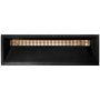 Linkasink Henry 48" Rectangular Concrete Drop In Bathroom Sink Black Concrete with Polished Unlacquered Brass