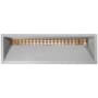 Linkasink Henry 48" Rectangular Concrete Drop In Bathroom Sink Gray Concrete with Polished Unlacquered Brass
