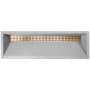 Linkasink Henry 48" Rectangular Concrete Drop In Bathroom Sink Gray Concrete with Satin Unlacquered Brass