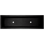 Linkasink Trough 48" Rectangular Concrete Drop In Bathroom Sink Black Concrete
