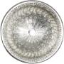 Linkasink Cast Bronze 17" Circular Yellow Bronze Drop In or Vessel Bathroom Sink Polished White Bronze