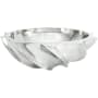 Linkasink Cast Bronze 17" Circular Yellow Bronze Vessel Bathroom Sink Polished White Bronze