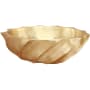Linkasink Cast Bronze 17" Circular Yellow Bronze Vessel Bathroom Sink Unlacquered Brass