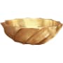 Linkasink Cast Bronze 17" Circular Yellow Bronze Vessel Bathroom Sink Vintage Brass