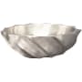 Linkasink Cast Bronze 17" Circular Yellow Bronze Vessel Bathroom Sink White Bronze