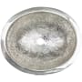 Linkasink Cast Bronze 18-1/2" Oval Yellow Bronze Vessel Bathroom Sink Polished White Bronze