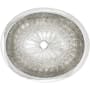 Linkasink Cast Bronze 18-1/2" Oval Yellow Bronze Drop In, Undermount, or Vessel Bathroom Sink Polished White Bronze