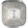 Linkasink Cast Bronze 16" Square Bronze Drop In or Undermount Bathroom Sink White Bronze