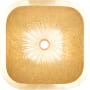 Linkasink Cast Bronze 21" Square Bronze Drop In or Undermount Bathroom Sink Unlacquered Brass