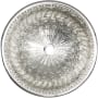Linkasink Cast Bronze 14" Circular Yellow Bronze Drop In or Vessel Bathroom Sink Polished White Bronze