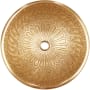 Linkasink Cast Bronze 14" Circular Yellow Bronze Drop In or Vessel Bathroom Sink Vintage Brass