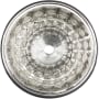 Linkasink Cast Bronze 17" Circular Yellow Bronze Drop In or Vessel Bathroom Sink Polished White Bronze