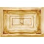 Linkasink Vintage Jeweler 22" Rectangular Drop In or Undermount Bathroom Sink Polished Unlacquered Brass