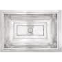 Linkasink Vintage Jeweler 22" Rectangular Drop In or Undermount Bathroom Sink Polished Stainless Steel