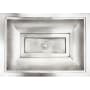 Linkasink Vintage Jeweler 22" Rectangular Drop In or Undermount Bathroom Sink Satin Stainless Steel