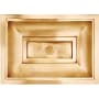 Linkasink Vintage Jeweler 22" Rectangular Drop In or Undermount Bathroom Sink Satin Unlacquered Brass