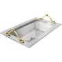 Linkasink Vintage Jeweler 21" Rectangular Drop In Bathroom Sink Satin Stainless Steel