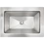 Linkasink Vintage Jeweler 21" Rectangular Drop In or Undermount Bathroom Sink Satin Stainless Steel