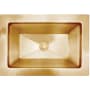 Linkasink Vintage Jeweler 21" Rectangular Drop In or Undermount Bathroom Sink Unlacquered Brass