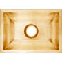 Linkasink Builders 20-1/4" Undermount Single Basin Brass Bar Sink Satin Unlacquered Brass