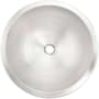 Linkasink Cast Bronze 13-3/4" Circular Yellow Bronze Drop In or Undermount Bathroom Sink White Bronze