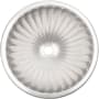 Linkasink Cast Bronze 13-3/4" Circular Yellow Bronze Drop In or Undermount Bathroom Sink White Bronze