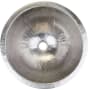 Linkasink Hammered Metals 13-1/2" Circular Drop In or Undermount Bathroom Sink Satin Nickel