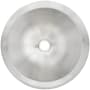 Linkasink Smooth Small Round 13-1/2" Circular Brass Drop In Bathroom Sink Satin Stainless Steel