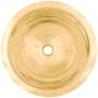 Linkasink Smooth Large Round 16" Circular Brass Drop In Bathroom Sink Polished Unlacquered Brass