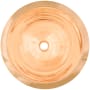 Linkasink Smooth Large Round 16" Circular Brass Drop In Bathroom Sink Polished Unlacquered Rose Gold / Copper
