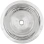 Linkasink Smooth Large Round 16" Circular Brass Drop In Bathroom Sink Polished Stainless Steel