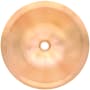 Linkasink Smooth Large Round 16" Circular Brass Drop In Bathroom Sink Satin Unlacquered Rose Gold / Copper