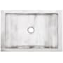 Linkasink Smooth Rectangular Crescent Sink 21" Rectangular Brass Drop In Bathroom Sink Satin Stainless Steel