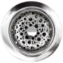 Linkasink Loop Stainless Steel Basket Strainer Polished Hammered Finish