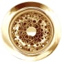 Linkasink Loop Stainless Steel Basket Strainer Polished Smooth Brass Coated