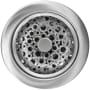 Linkasink Loop Stainless Steel Basket Strainer Satin Hammered Finish