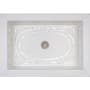 Linkasink Inlay 22" Rectangular Marble Drop-In Bathroom Sink White