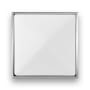 Satin Nickel with White Prism Glass