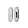 Linnea 304 Grade Stainless Steel Round ADA Compliant Privacy Pocket Door Lock Polished Stainless Steel