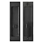 Linnea 304 Grade Stainless Steel Square ADA Compliant Privacy Pocket Door Lock Satin Black