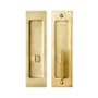 Linnea 304 Grade Stainless Steel Square ADA Compliant Privacy Pocket Door Lock PVD Satin Brass