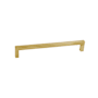Linnea 304 Grade Stainless Steel 7-7/8 Inch Center to Center Handle Cabinet Pull Satin Brass