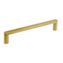 Linnea 304 Grade Stainless Steel 11-13/16 Inch Center to Center Handle Cabinet Pull Satin Brass