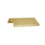 Linnea 304 Grade Stainless Steel 2-3/16 Inch Center to Center Finger Cabinet Pull Satin Brass