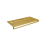 Linnea 304 Grade Stainless Steel 3-1/8 Inch Center to Center Finger Cabinet Pull Satin Brass