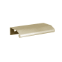 Linnea 304 Grade Stainless Steel 7-1/16 Inch Center to Center Finger Cabinet Pull Satin Brass
