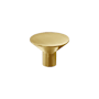 Linnea 304 Grade Stainless Steel 1-5/16 Inch Mushroom Cabinet Knob PVD Satin Brass