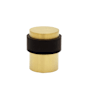 Linnea 304 Grade Stainless Steel 1-3/16 Inch Diameter Floor Mount Door Stop PVD Satin Brass