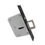Linnea 4-11/16 Inch Center to Center Stainless Steel Edge Pull for Pocket Doors Satin Black