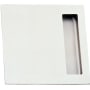 Linnea 304 Grade Stainless Steel 5-7/8 Inch Square Flush Cabinet Pull Satin Stainless Steel